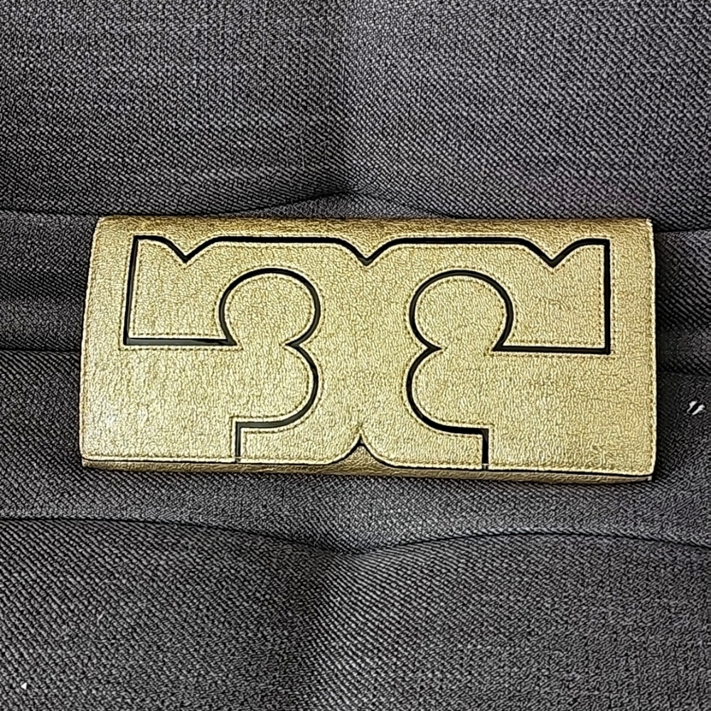 Tory Burch leather clutch